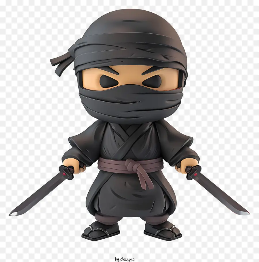 Ninja，Setelan Hitam PNG