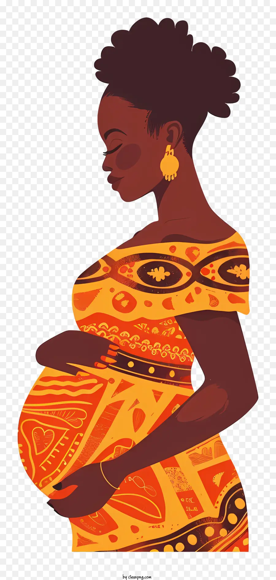 Wanita Afrika Yang Hamil，Wanita Hamil PNG