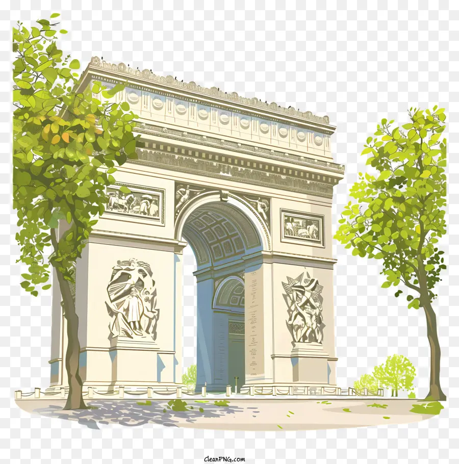 Arc De Triomphe，Paris PNG