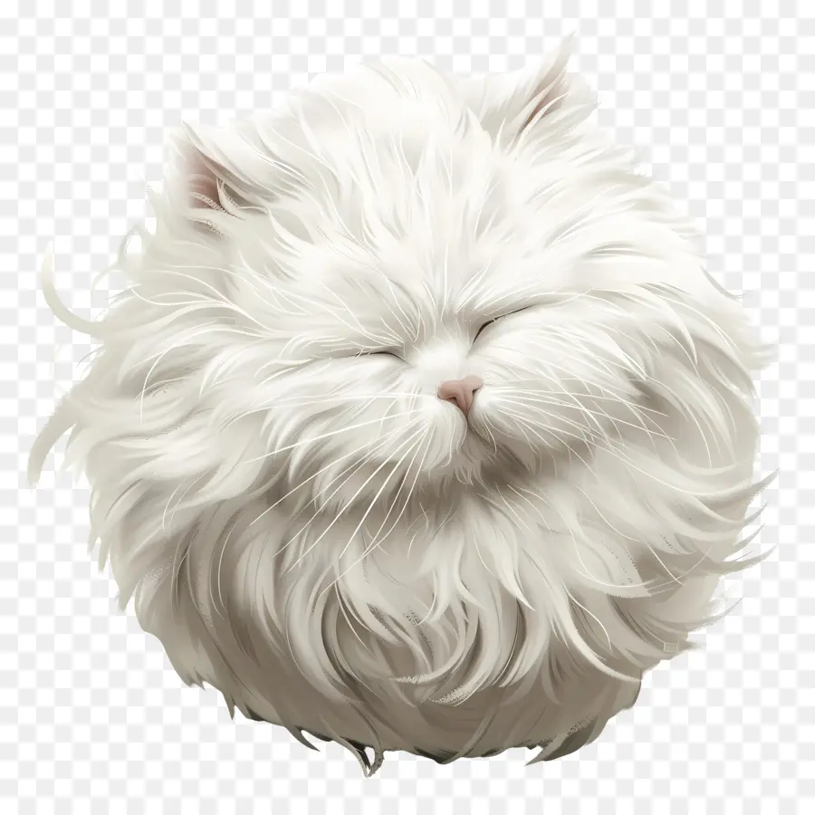 Hari Kesadaran Hairball，Kucing Putih PNG