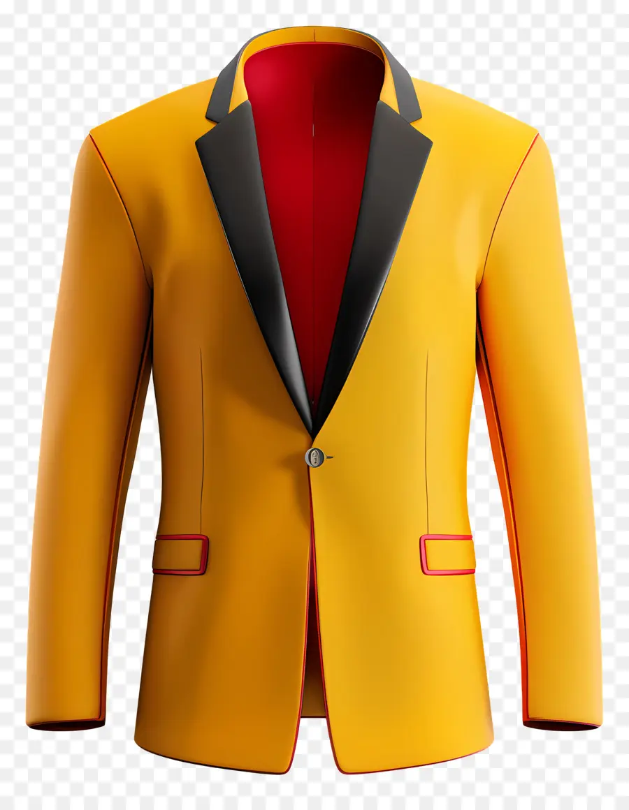 Jaket，Blazer Kuning PNG