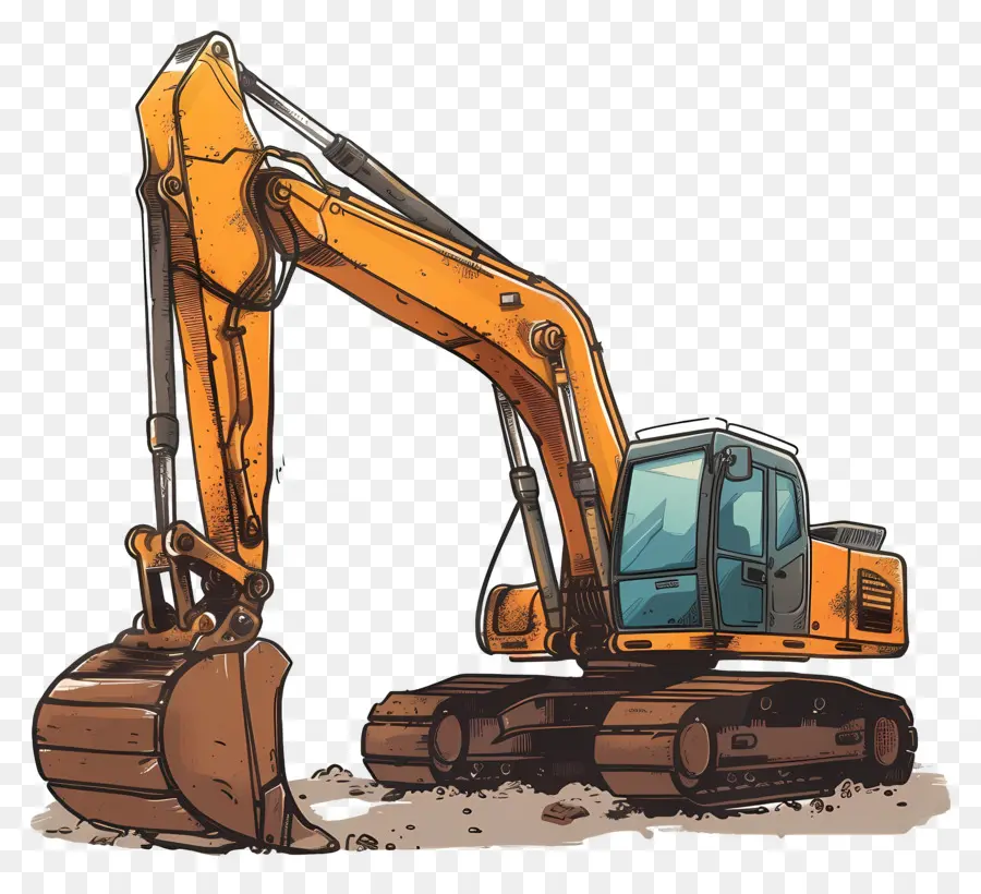 Excavator，Mesin Konstruksi PNG