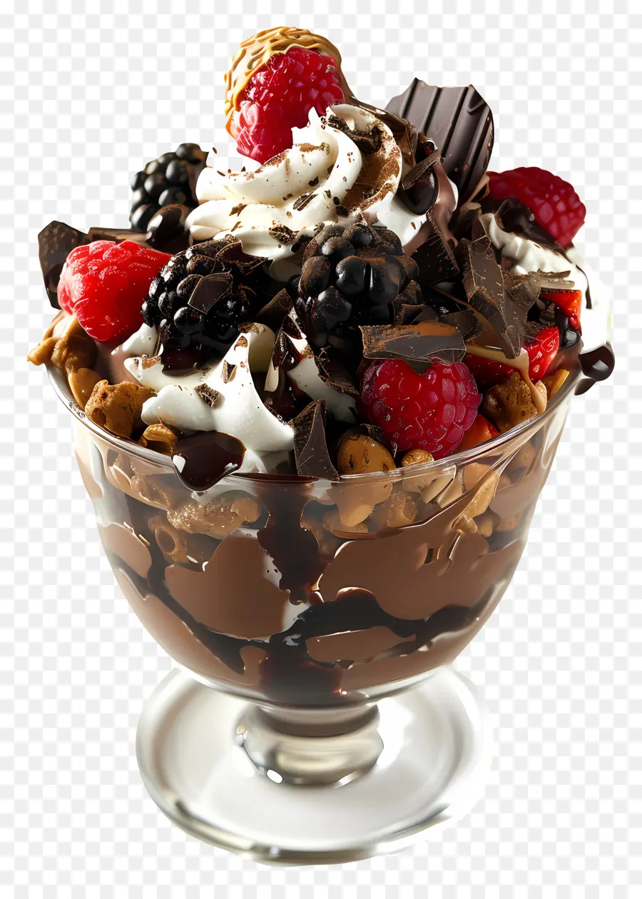 Parfait Coklat，Sundae PNG