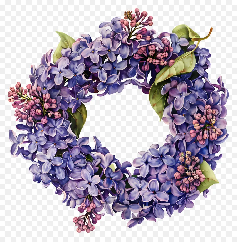Bunga Ungu，Karangan Bunga Lilac Ungu PNG