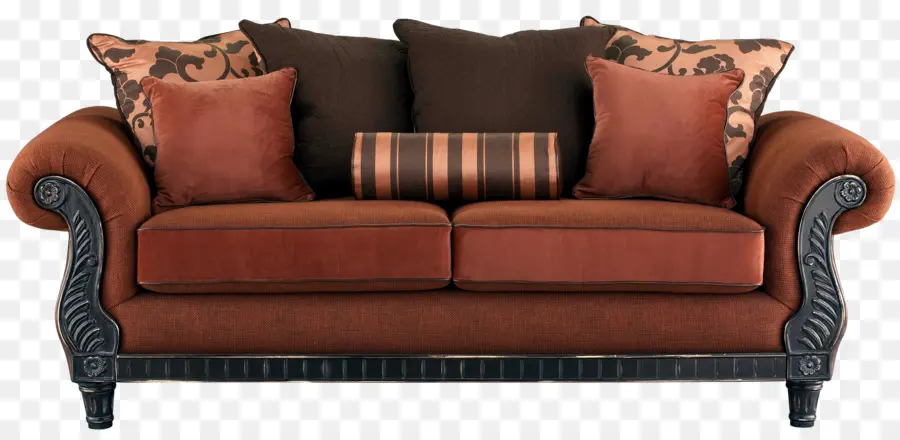 Sofa，Sofa Coklat PNG