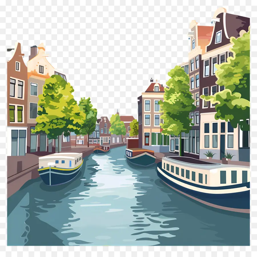 Latar Belakang Kanal Amsterdam，Amsterdam PNG