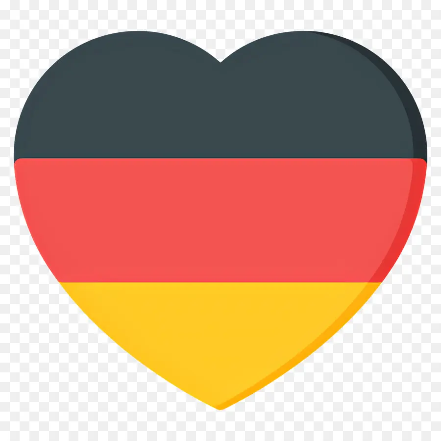 Bendera Jerman，Bentuk Hati PNG