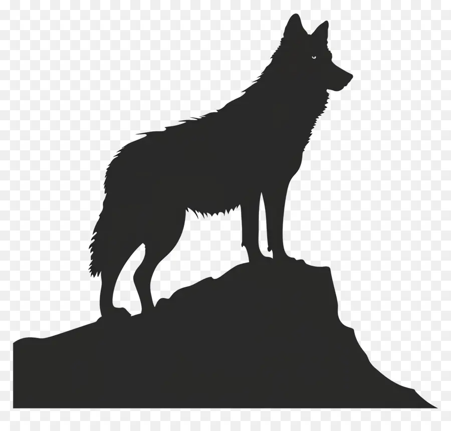 Serigala Siluet，Serigala PNG