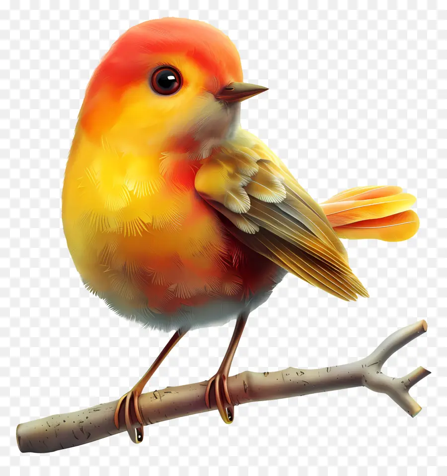 Burung Di Malam Hari，Burung Merah PNG