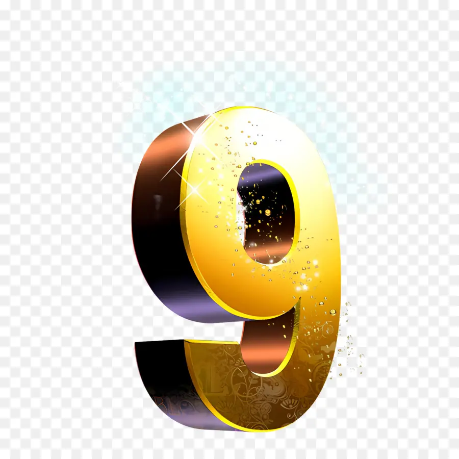 3d，Nomor 9 PNG