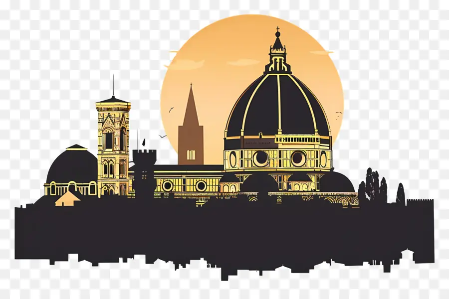 Italia Firenze，Cakrawala Kota PNG