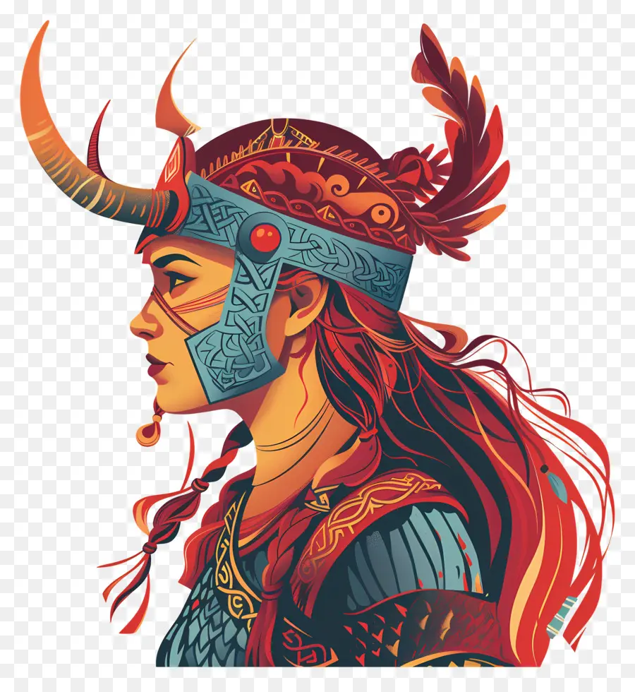 Wanita Viking，Helm PNG