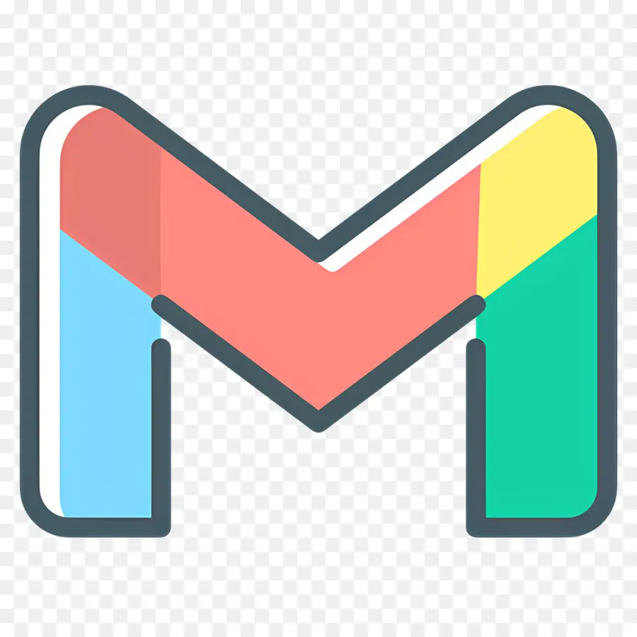 Ikon Gmail，Desain Logo PNG