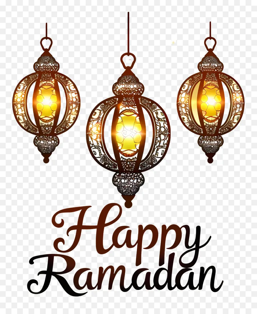 Happy Ramadhan，Lampu Gantung PNG