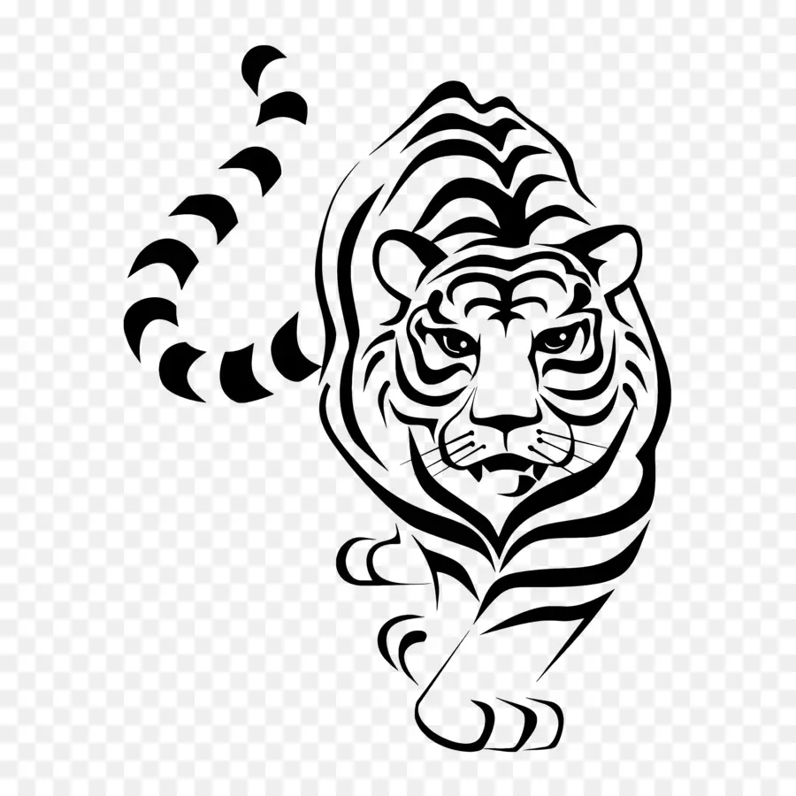 Logo Harimau，Kemeja Hitam PNG