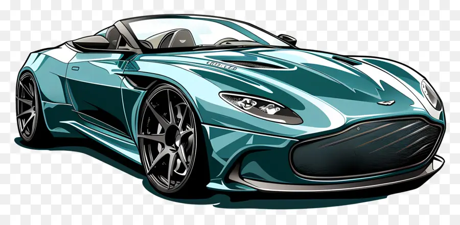 Speedster Aston Martin V12，Mobil Sport PNG