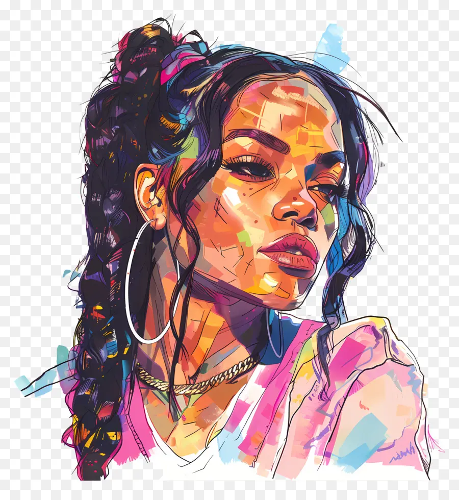 Robyn Rihanna Fenty，Seni Abstrak PNG