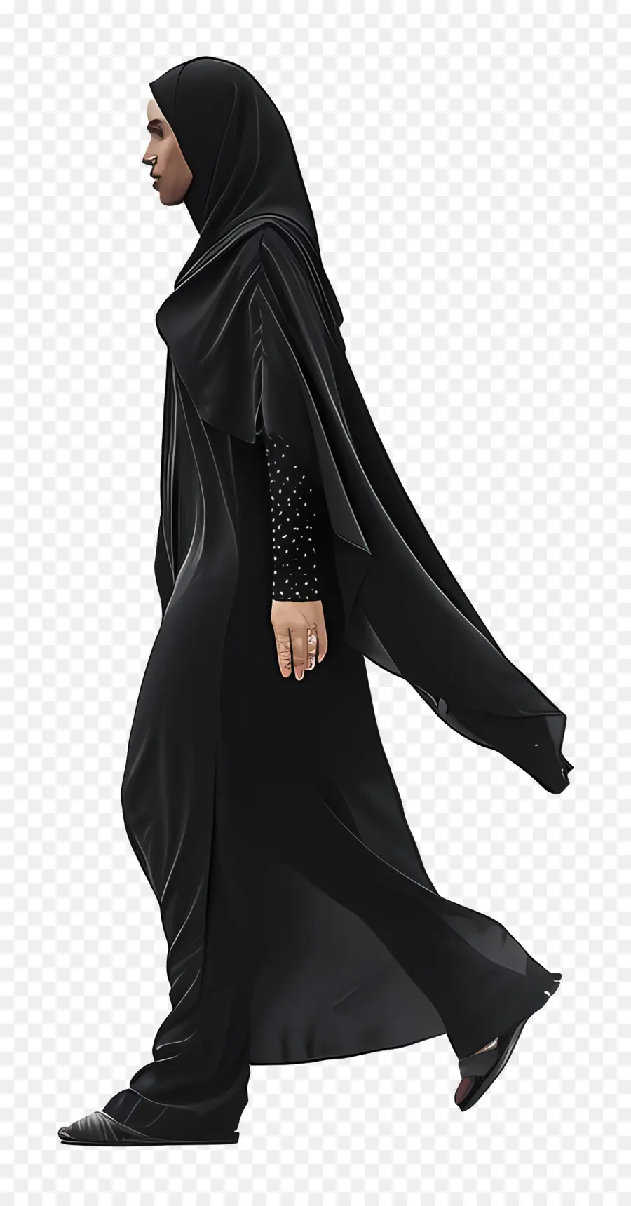 Wanita Muslim，Abaya PNG