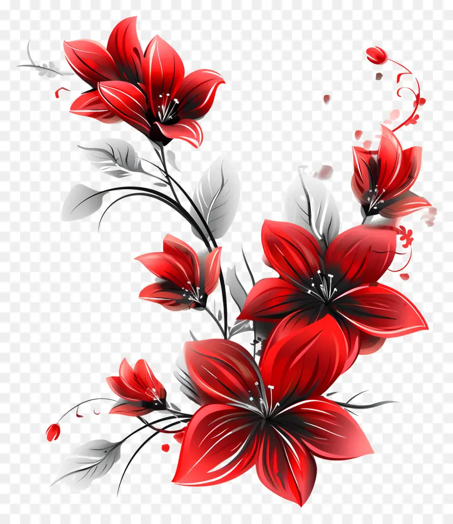 Bunga Bunga Merah，Bunga Merah PNG
