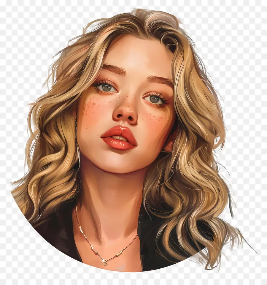 Sydney Sweeney，Potret Wanita Berambut Pirang PNG