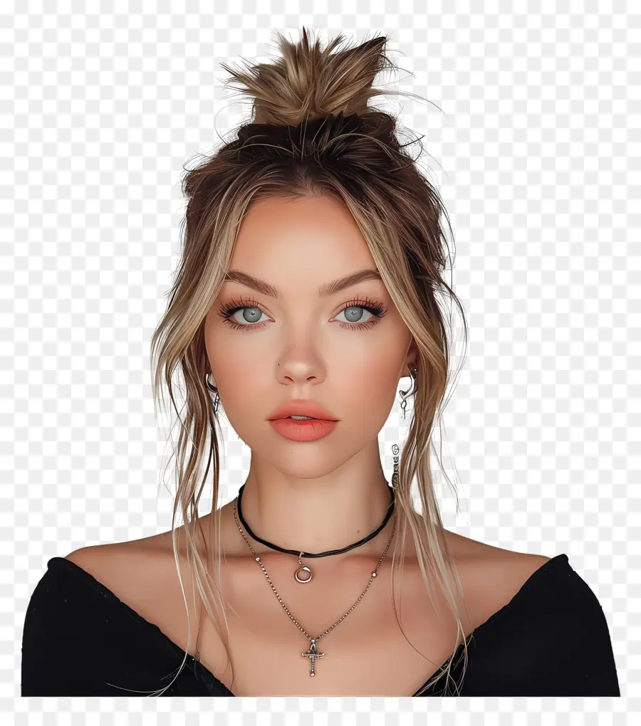 Sydney Sweeney，Wanita Dengan Rambut Pirang PNG