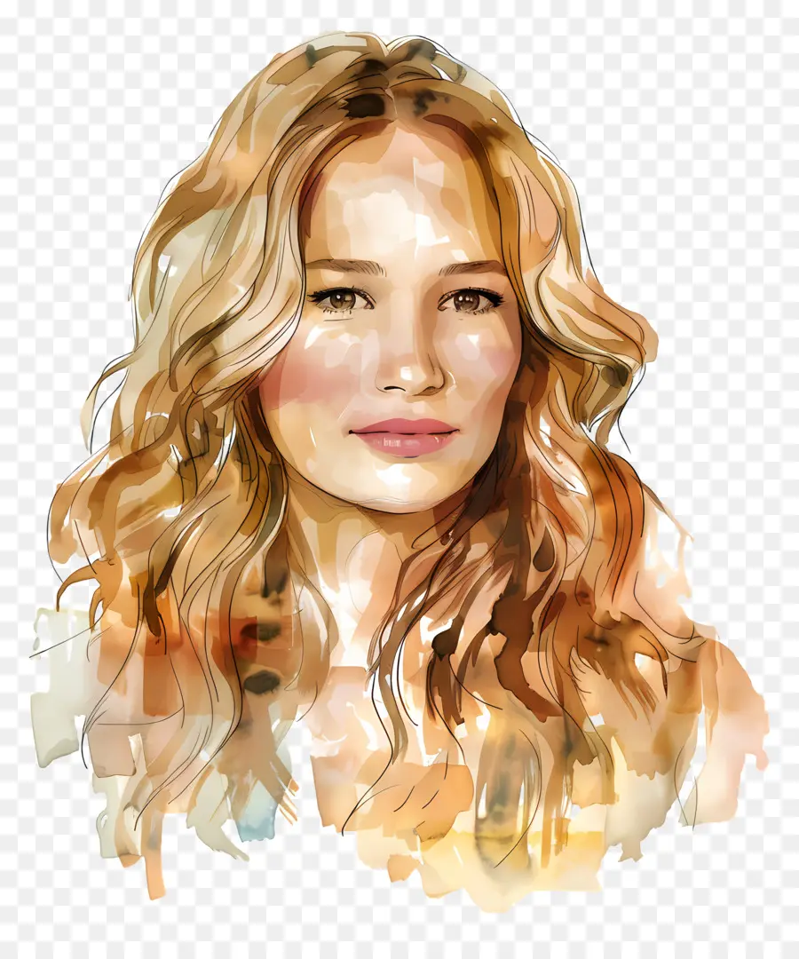 Jennifer Lawrence，Lukisan Cat Air PNG