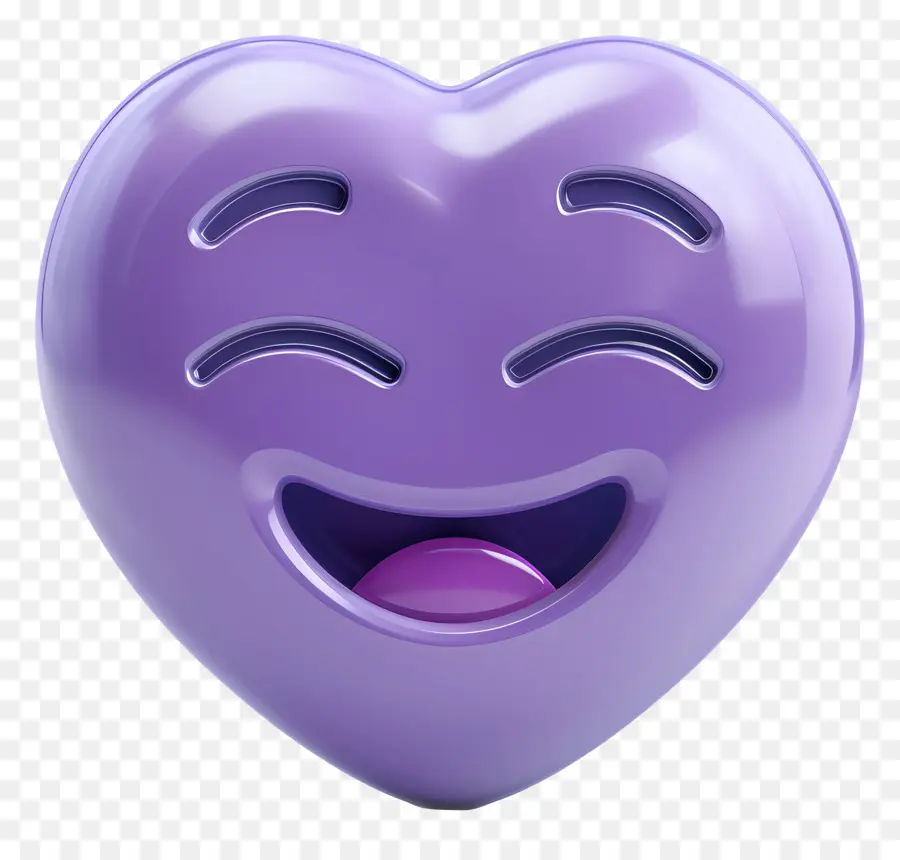 Emoji，Hati Ungu PNG