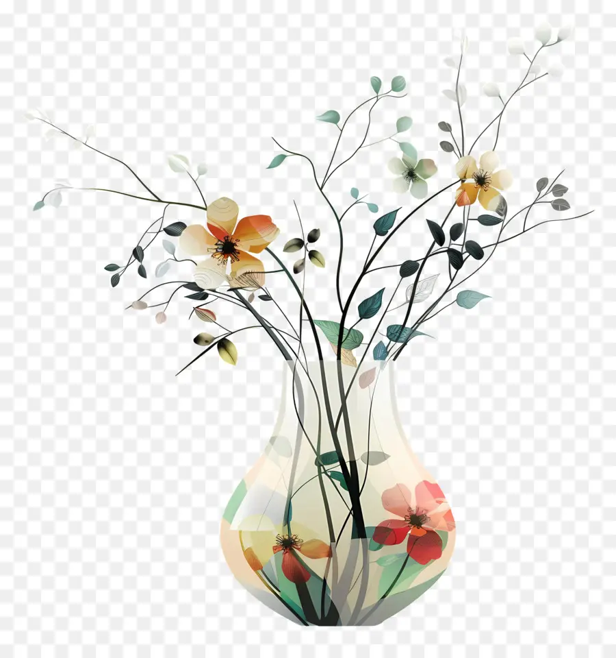Vas Dengan Bunga，Bunga PNG