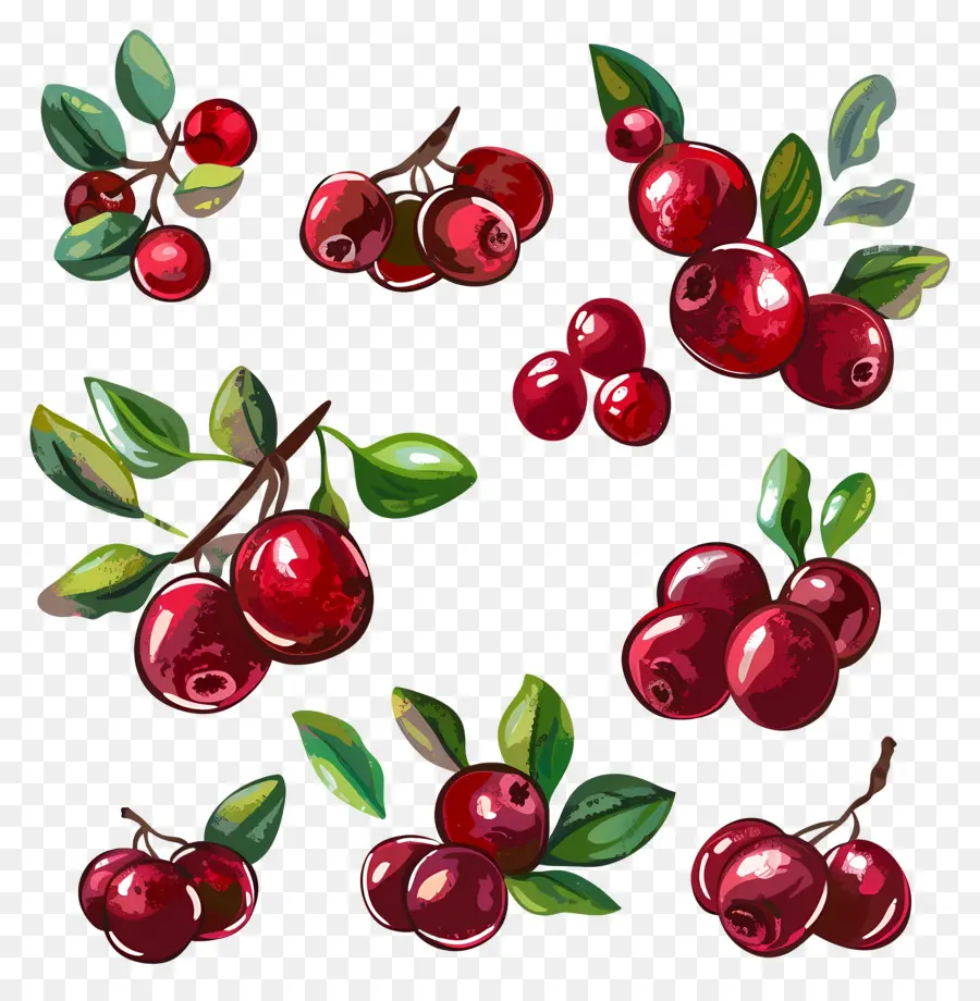 Cranberry，Berry Merah PNG