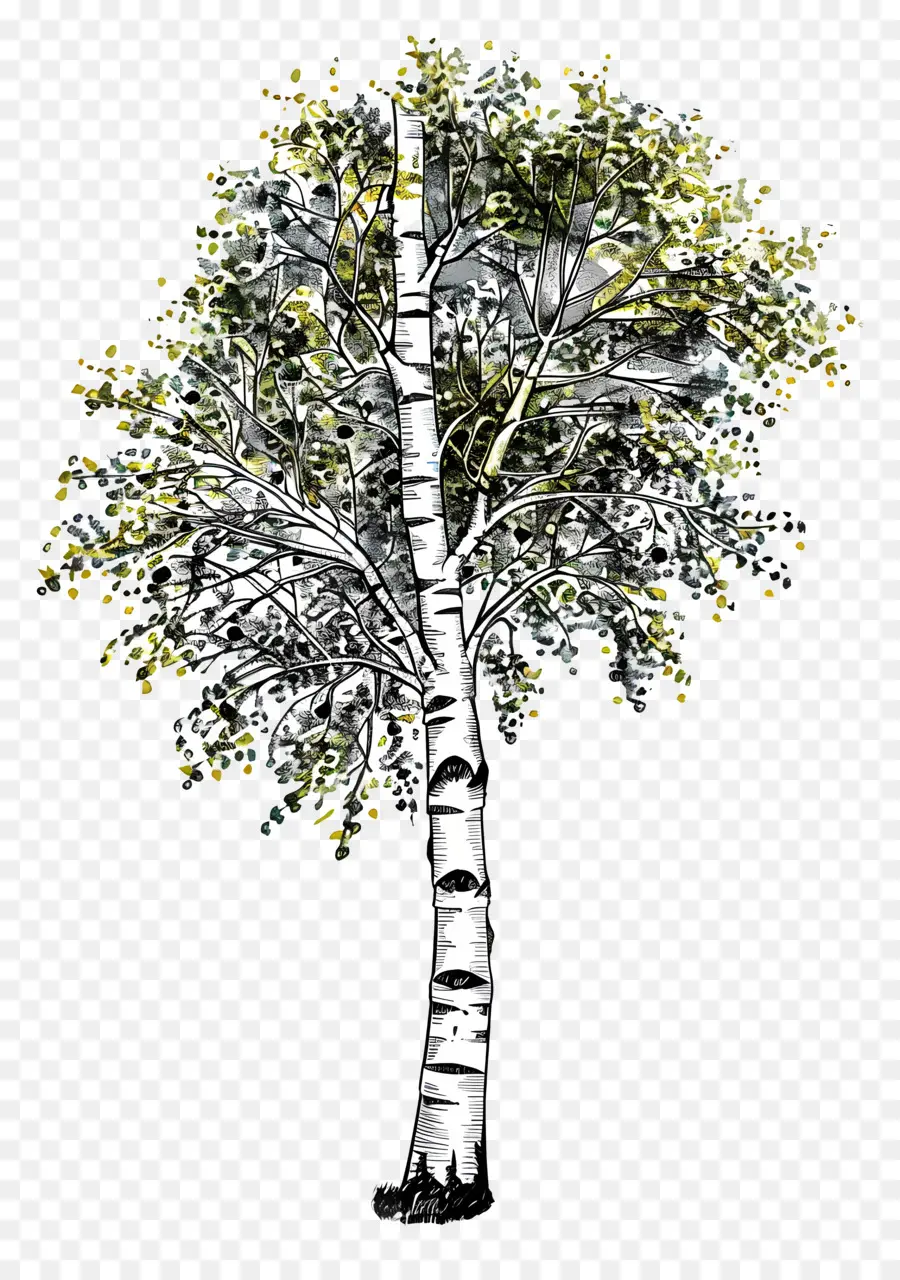 Pohon Birch，Birch PNG