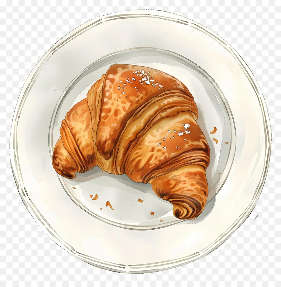 Croissant，Kue Kering PNG