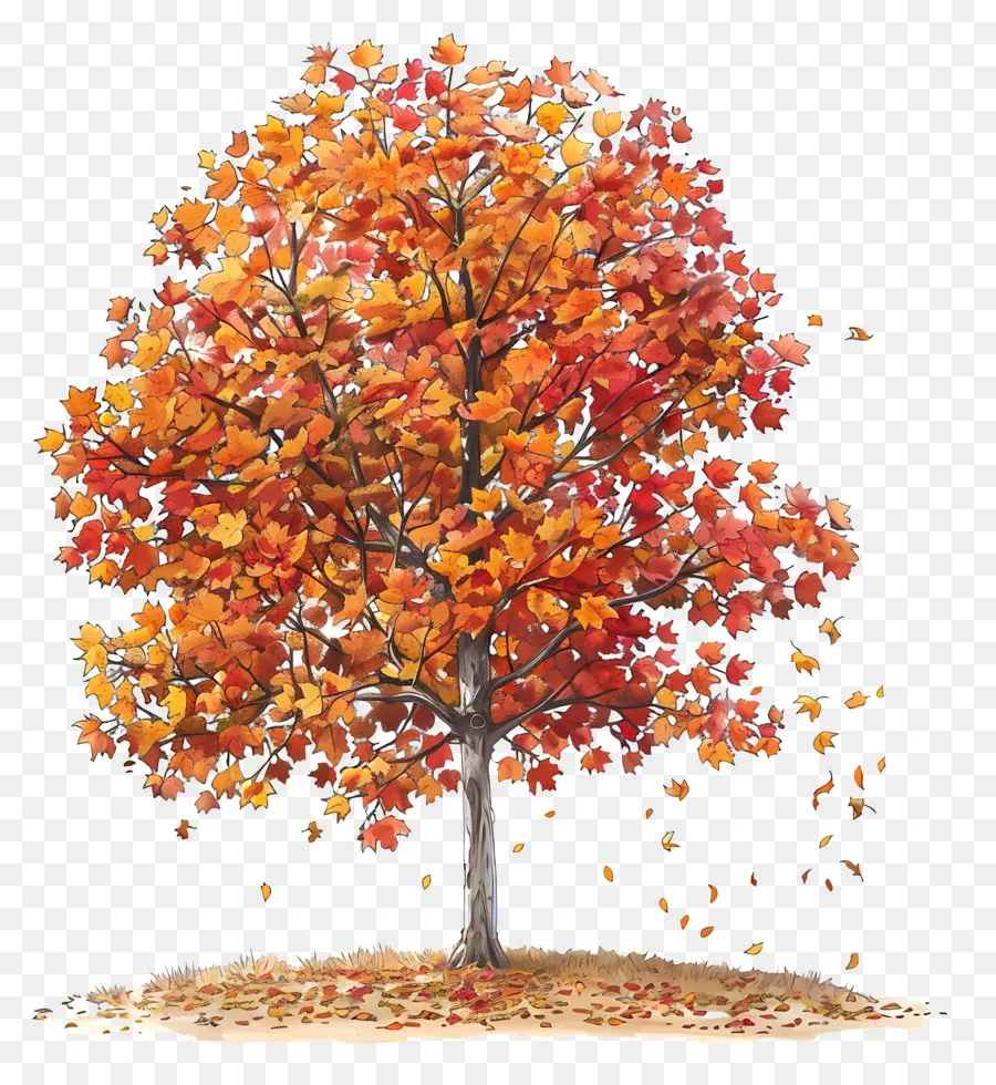 Pohon Maple，Pohon Maple Merah PNG