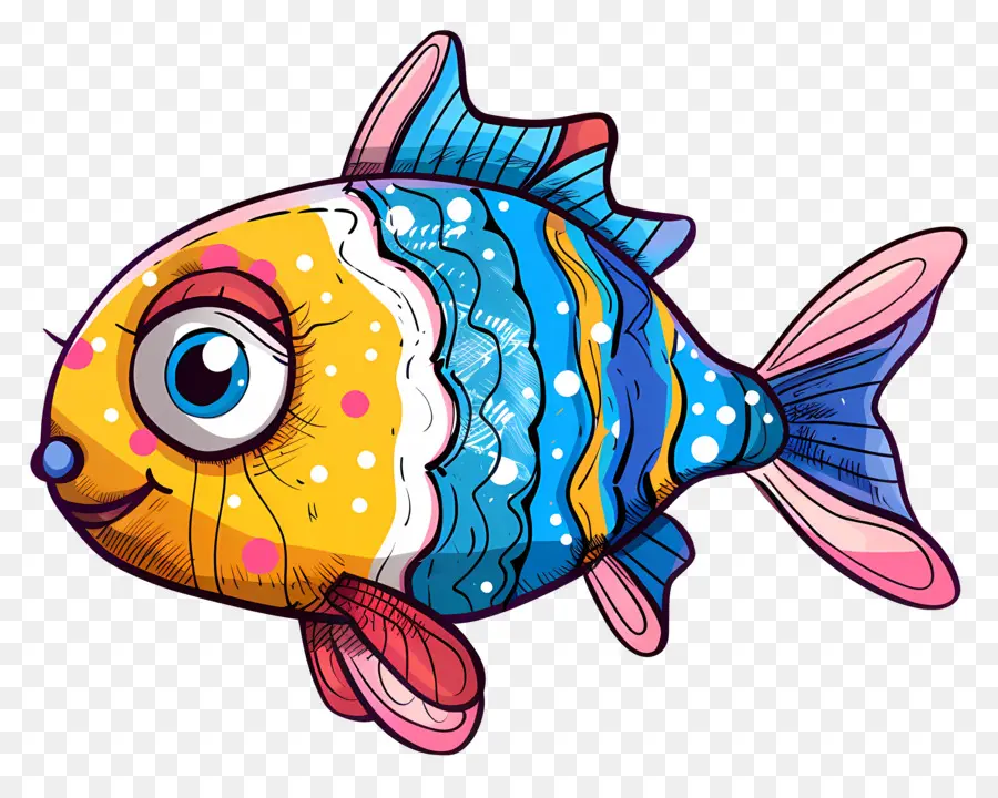 Ikan Lucu，Kartun Ikan PNG