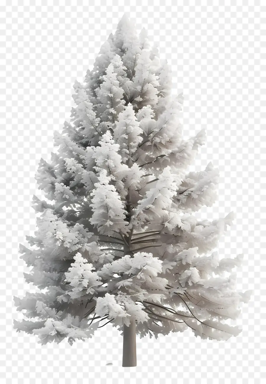 Pohon Pinus Putih，Objek 3d PNG