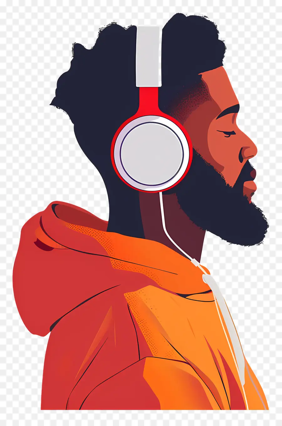 Mendengarkan Musik，Headphone PNG