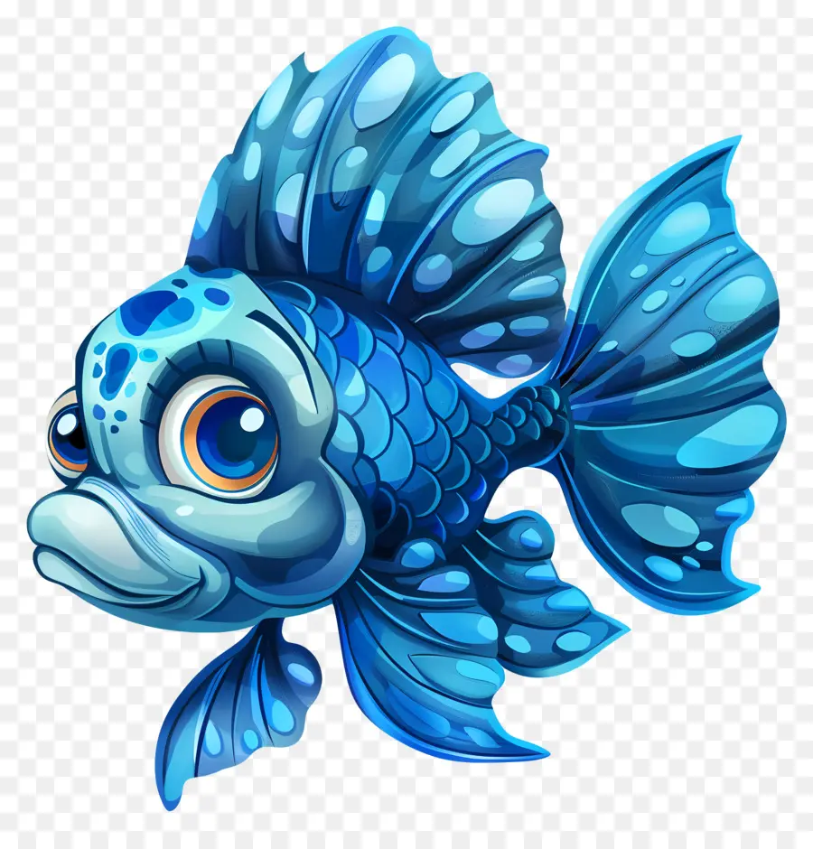 Ikan Kartun Biru，Ikan PNG