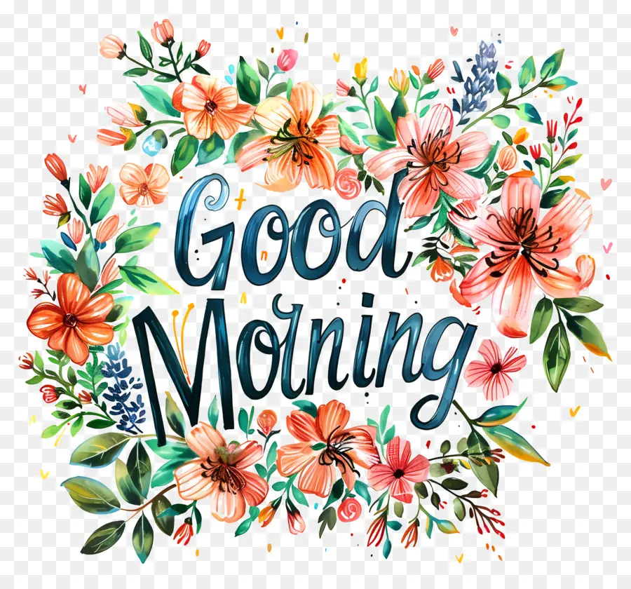Selamat Pagi，Karangan Bunga PNG