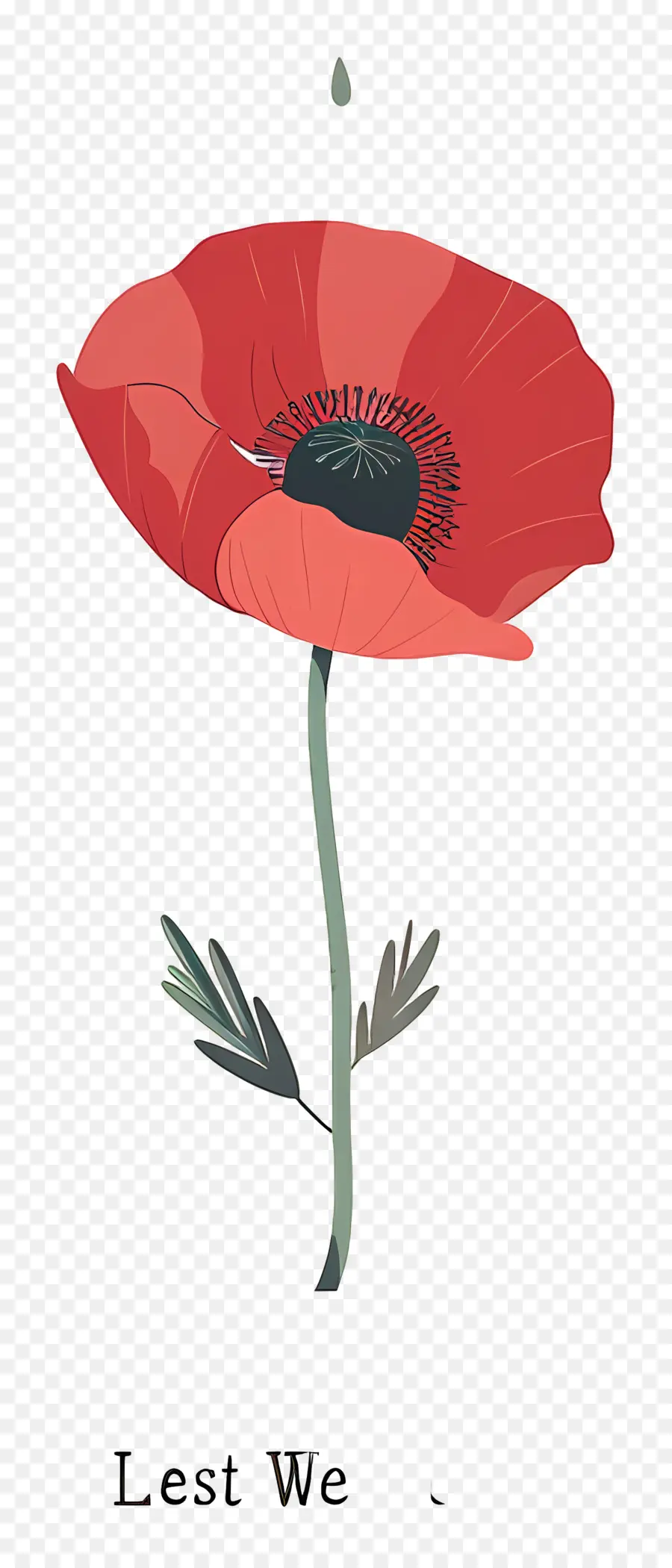 Jangan Jangan Kita Lupa，Poppy Merah PNG