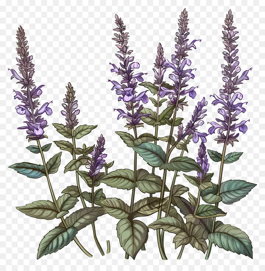 Salvia，Herbal PNG