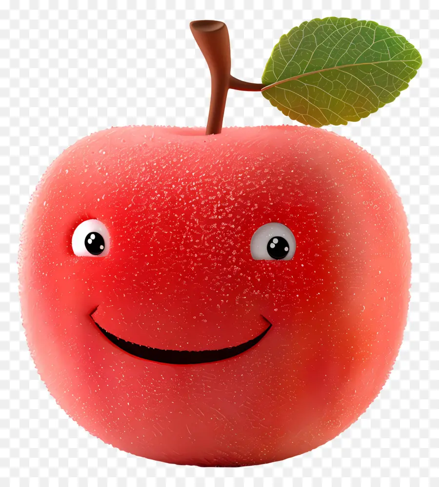 Buah Kartun 3d，Plum Tersenyum PNG