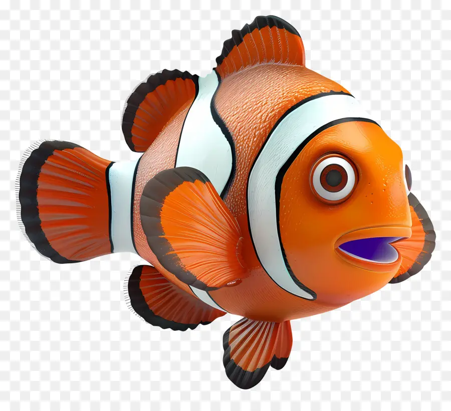 Ikan Badut，Clownfish PNG