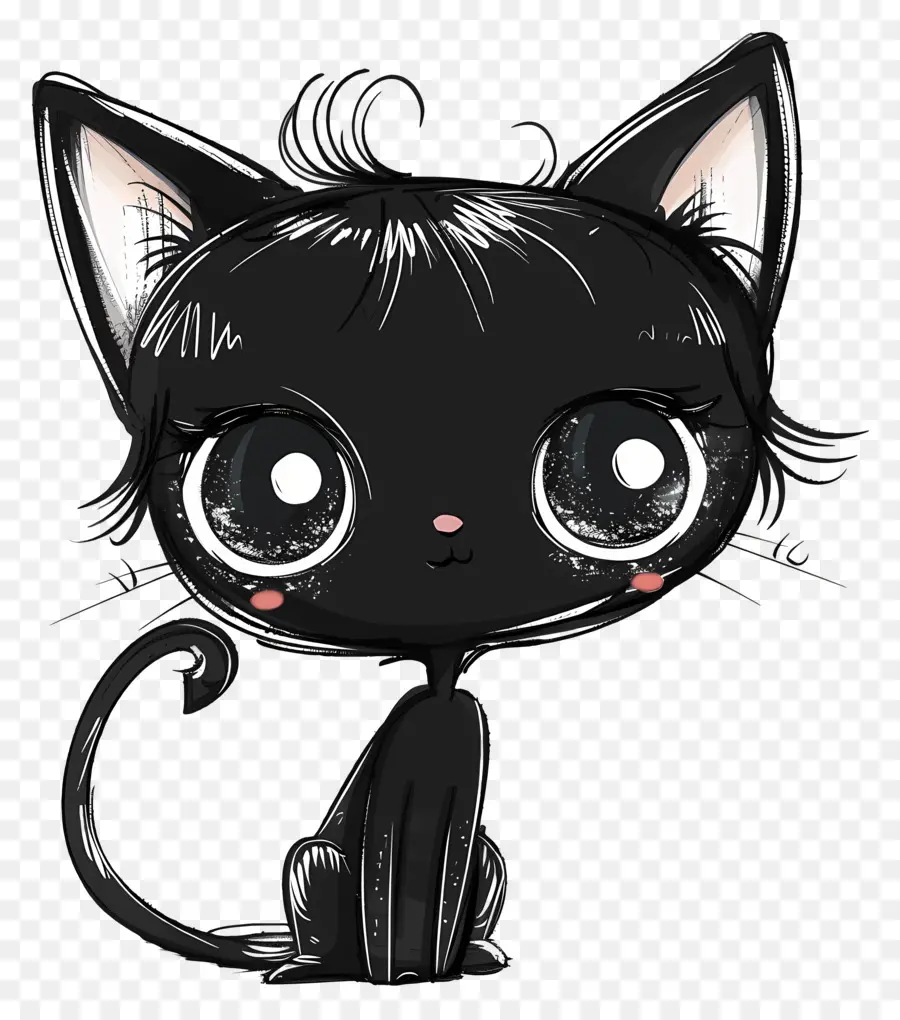 Kuromi，Kucing Hitam PNG