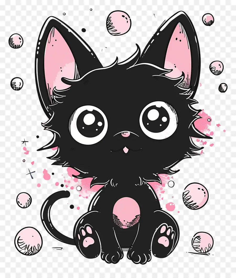 Kuromi，Kucing Hitam PNG