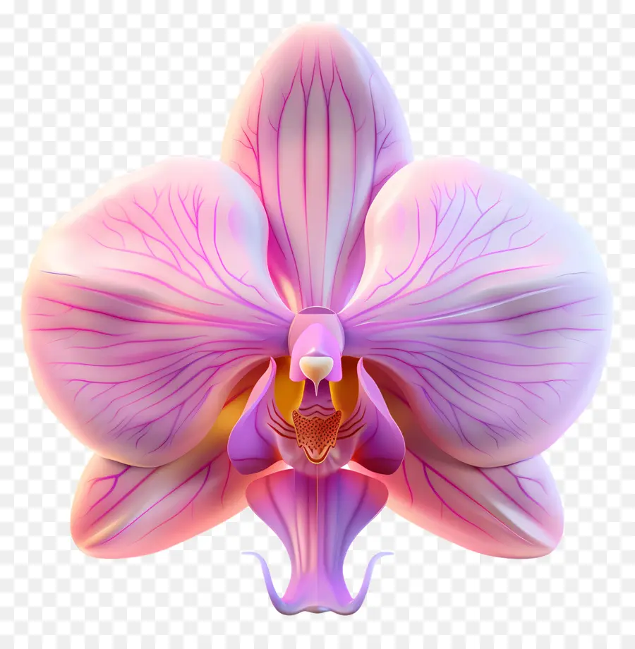 Bunga Kartun 3d，Pink Orchid PNG