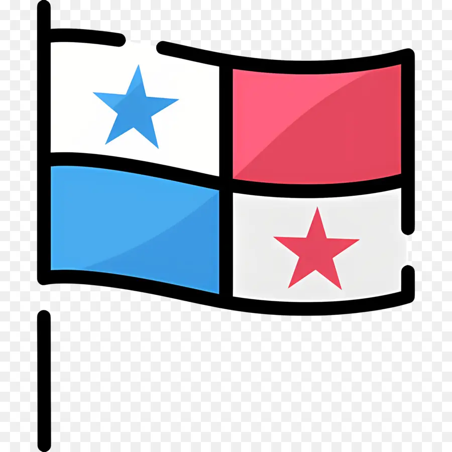 Bendera Panama，Amerika PNG