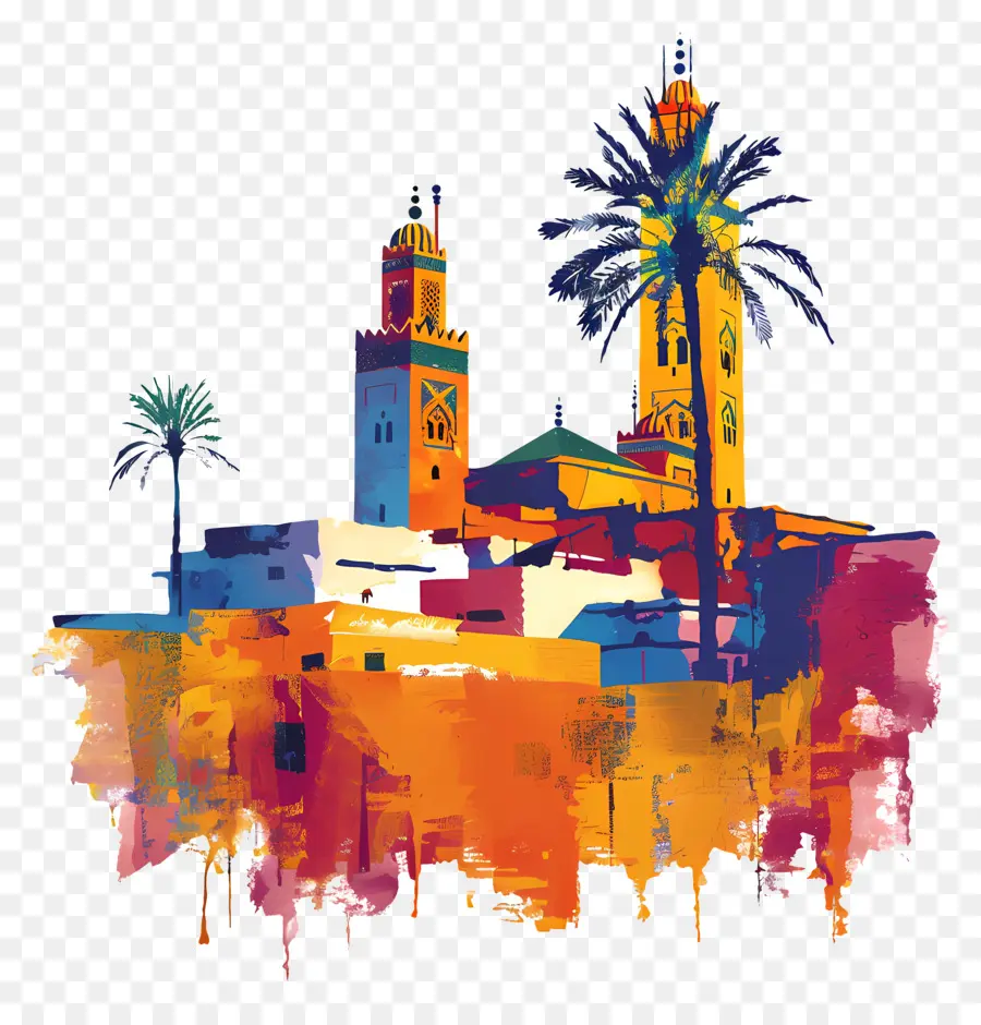 Marrakech，Cakrawala Kota PNG