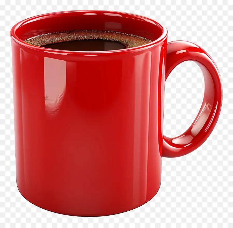 Cangkir Kopi，Mug Merah PNG