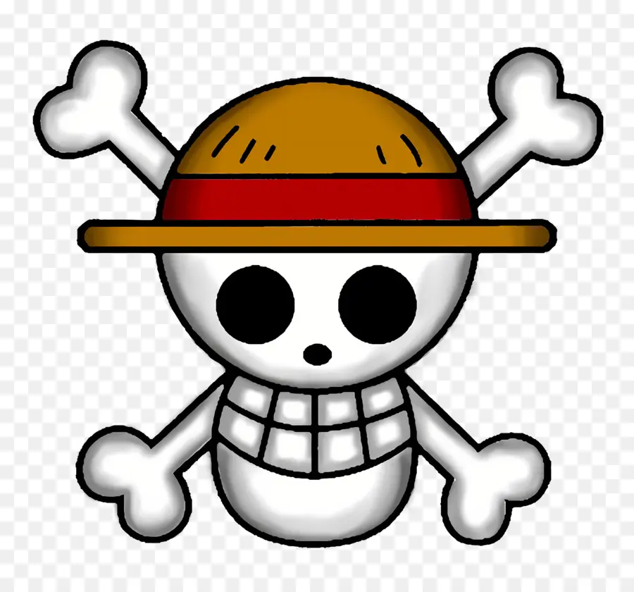 Logo Bajak Laut Topi Jerami，Tengkorak Topi Jerami PNG