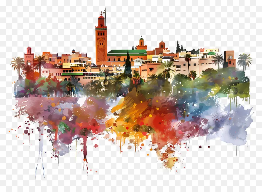 Marrakech，Cakrawala Kota PNG