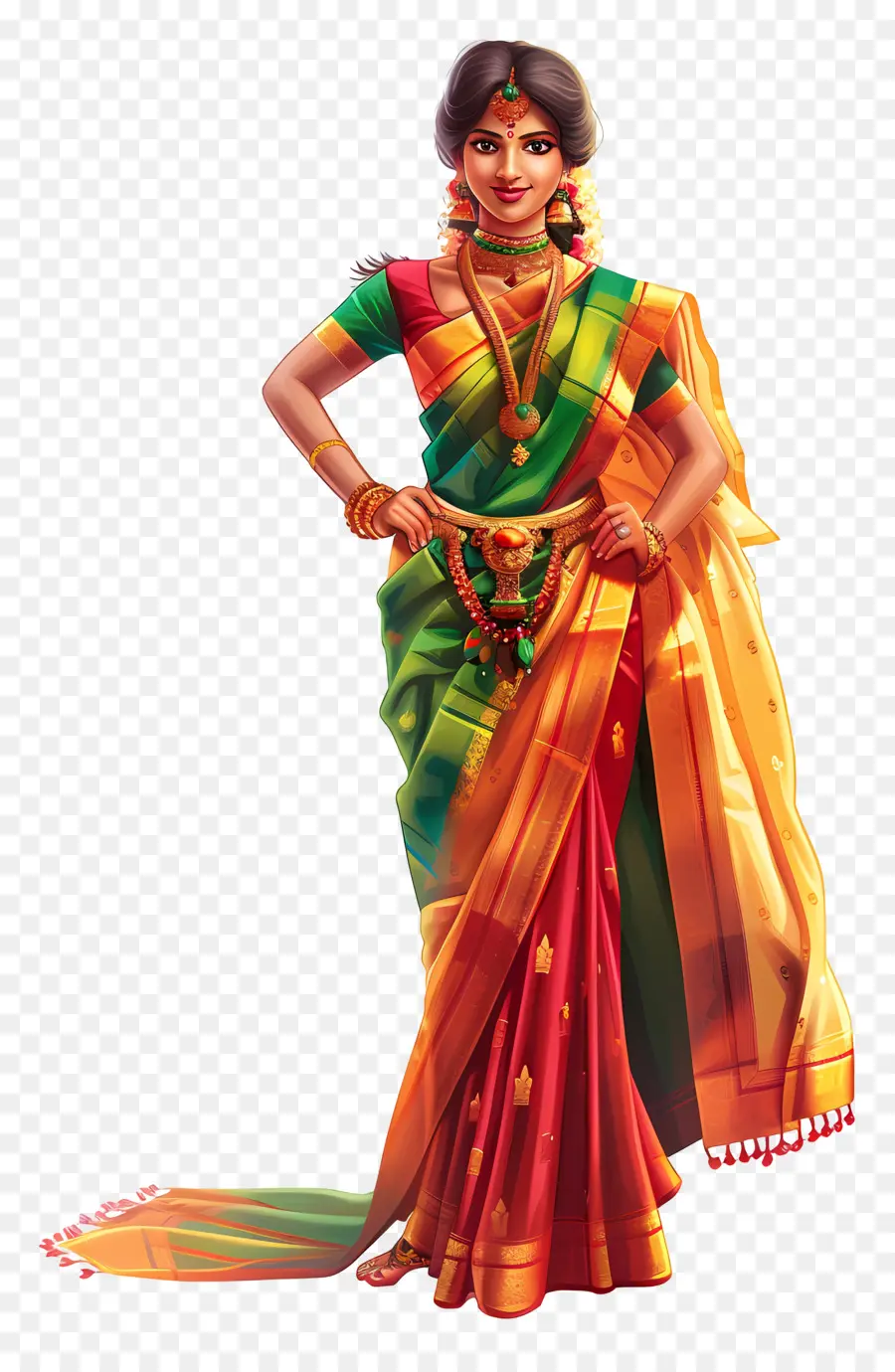 Kanchipuram Silk Maaf，Wanita PNG